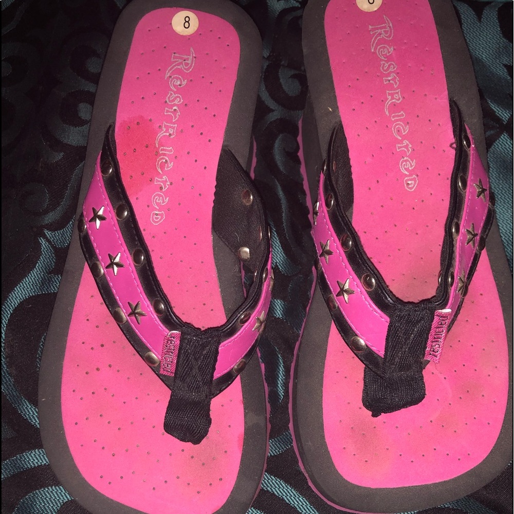 Restricted Platform studded sandal